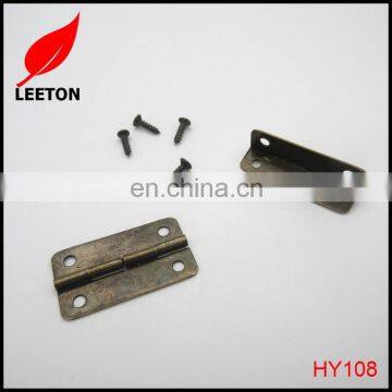 Dongguan supply anti-brass metal butt hinge for jewelry box