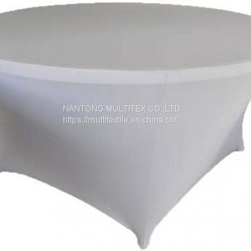 white round spandex fabric stretch table cover