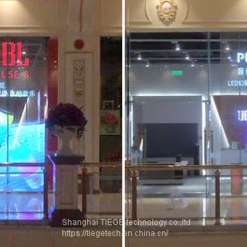 adhesive led display screen/transparent/ glass window/lightning