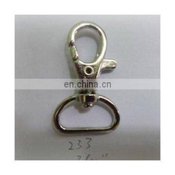 Zinc Alloy Lobster style snap hook for handbag dog collar