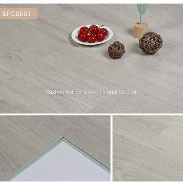 SPC floor vinyl flooring sheet tiles slotted click lock 5.0mm thickness 0.2mm wear layer