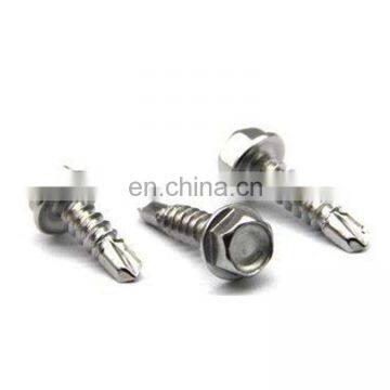 Zinc Hex Head Flange Sheet Metal Self Drilling Roofing Screws