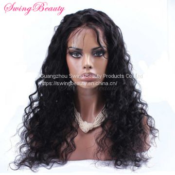 Water Wave Full Lace Wigs 100% Natural Human Hair Weaving Extensions