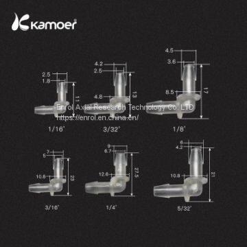 Kamoer peristaltic pump L type tube connector Hose Silicone Tube Linker connector tube