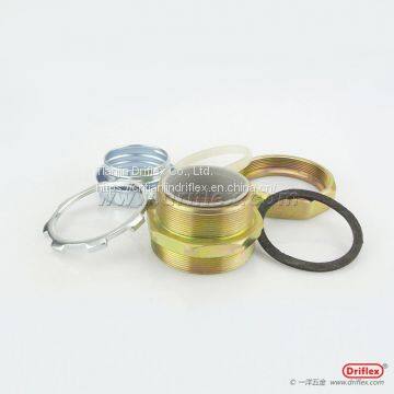 M20*1.5 COLOR ZINC GALVANIZED STEEL STRAIGHT CONDUIT CONNECTOR CNC MACHINED