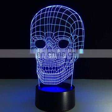 3D Lamp Skull Children's Nightlight Visual Led Night Lights For Halloween photo-2