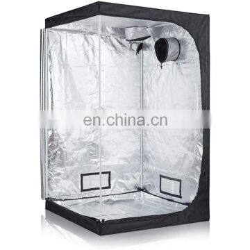 Sized 120*120*200cm Indoor Grow Tent Room 600D Mylar Hydroponic Growing Plant w/Plastic Corner