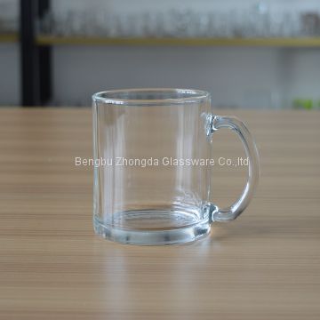 wholesale Customized 12 OZ Glass Coffee Mug Warm Beverage Mugs Beer Glass