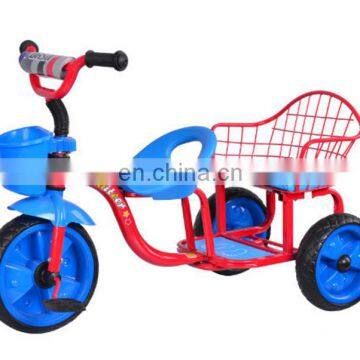 double seat children tricycle/2 seats children tricycle