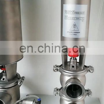 Stainless Steel SS304 SS306  Angle Seat Valve with Pneumatic Actuator