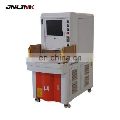 Four work station fiber laser marking machine for steel metal