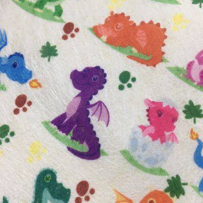 Fujian Printed Spunlaced Non-woven Children's Mask Printed Cloth Digital Positioning Thermal Transfer Printing Customization photo-3