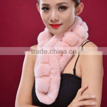 ladies rabbit fur scarf/fur scarf winter 2015