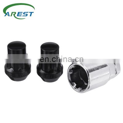 4+1PCS M12 x 1.5 60 Degree Taper Bolts Alloy Locking Wheel Nuts with Key For Ford For Focus For Fiesta