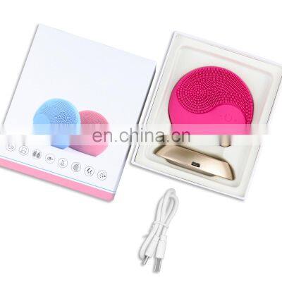 Vibrating Waterproof Facial Cleanser Bulk Mini Electric Facial Cleansing Brush Sonic Facial Cleanser Machine for Pore Shrinking