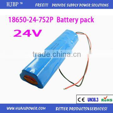 24V Battery Pack 18650 Lithium Battery Pack 3000mAh