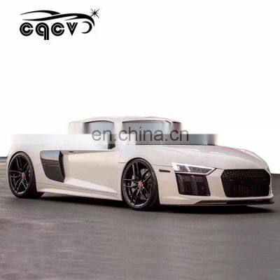 VS Style Small Auto Tuning Part for Audi R8 With Carbon Fiber Front Rear Lip Diffuser Spoiler