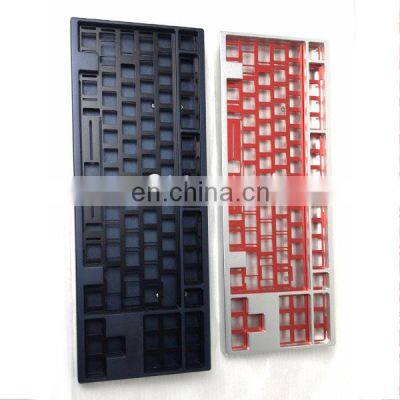 TKL 65% 60% 75 keyboard anodize Aluminum 6063 Polycarbonate keyset group buys CNC machinng manufacturer