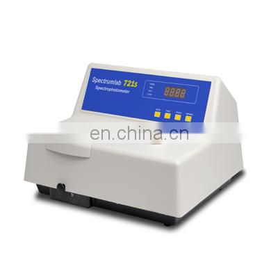 Popular 721S vis spectrophotometer with 360nm 1000nm wavelength range for lab