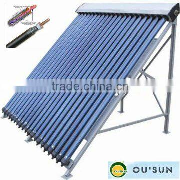 Heat pipe evacuated vacuum tube solar collector