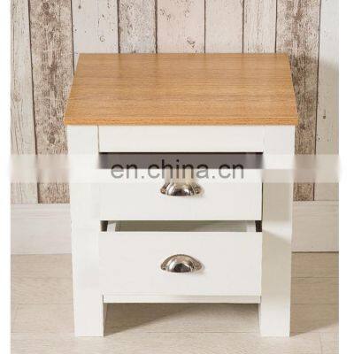 Bedroom Furniture 2 Drawer Bedside Table Night Stand Chest Cabinet Grey or White