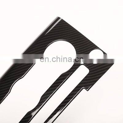 Center Console Air Condition Panel Frame Cover Trim For Land Rover Range Rover Sport RR Sport Carbon Fiber Style ABS Plastic