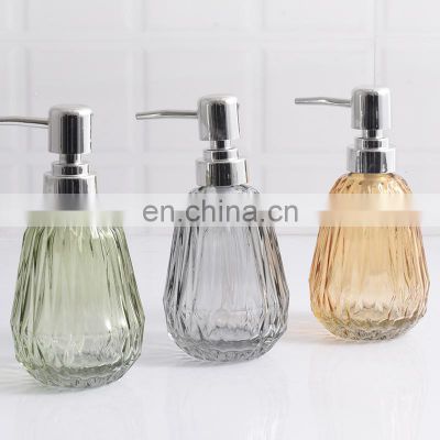 Bathroom Glass liquid Soap dispenser