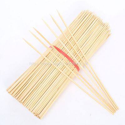Wholesale Flexible High Quality Round Skewers Bamboo Barbeque Stick 10 Inch