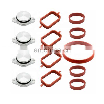 4X 22Mm for Bmw Diesel Swirl Flap Blanks Flaps Repair With Intake Manifold Gaskets