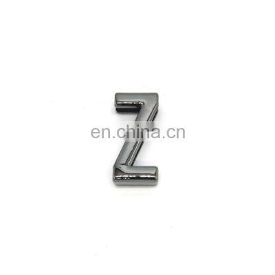 High Quality Hand Polished DIY Bag Decorative  Metal Letter 24mm Slide Letter Charms