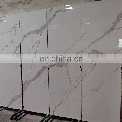 Sintered Stone Dining Table White Marble Slabs 800x2600mm photo-5