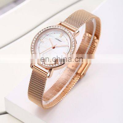 SINOBI Gifts For Women Elegant Wrist  Lady Watch Rhinestone Decoration Watch OEM Female Watch Reloj Para Mujer