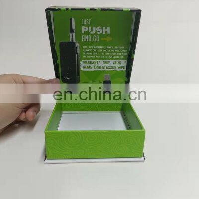 Custom Logo Art Paper Rigid Cardboard Packaging Clamshell Book Shape Gift Box for Electronic Product photo-4