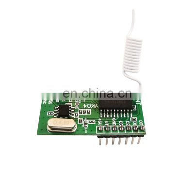 433RF receiving module 4-channel high-level signal learning decoding receiving circuit board