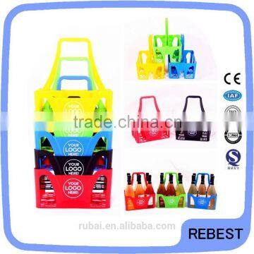 Plastic 6 Pack Beer Can Holder Carrier Basket