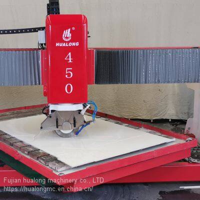 Hualong Machinery HLSQ-450 First Class Germany Siemens Software 3,4,5 Axis PLC Bridge Granite Marble Stone Cutting Machine and Bridge Saw Machining Siemens photo-4