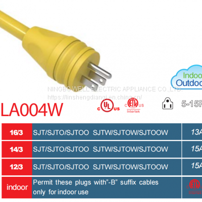 NEMA 5-15P POWER CORD