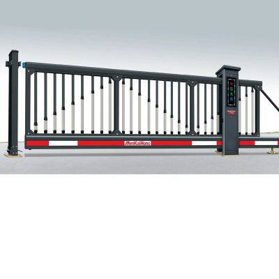 Intelligent Segment Sliding Door Segmented Sliding Door Remote Control Electric Retractable Door photo-2