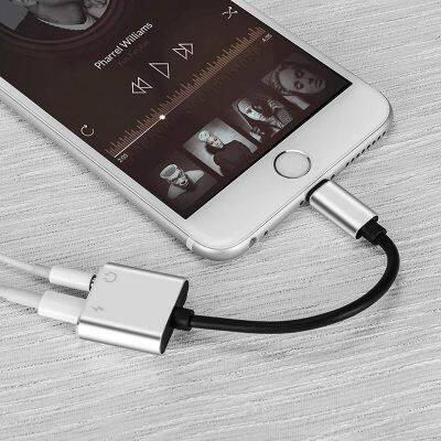 New design metal 2 in 1 usb type-c to audio adapter cable 3.5mm jack headphone for apple