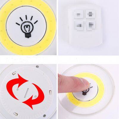 4 Inch Battery Operated Baby Adjustable Brightness Timer Puck Night Light With Remote Controller