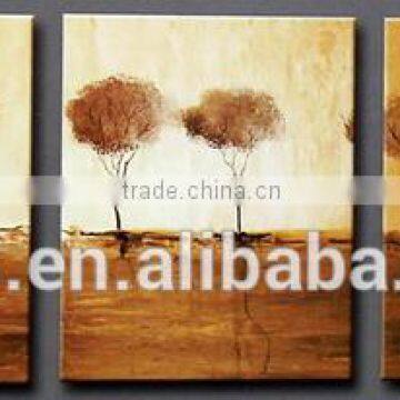 Artwork oil painting on canvas,3pcs panel art oil painting