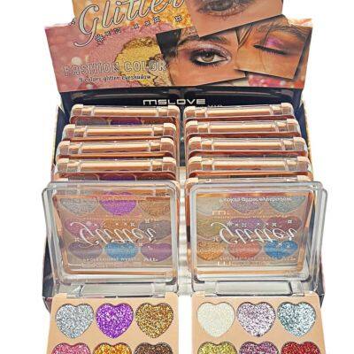 Factory Make up Products 9 Glitter Color Palette Eyeshadow High Pigmented Eyeshadow Palette La Sombra De Ojos photo-5