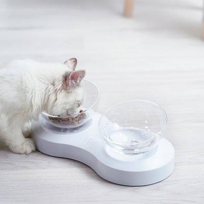 Shallow Cat Bowl​ Slow Feeder With Two Bowls photo-4