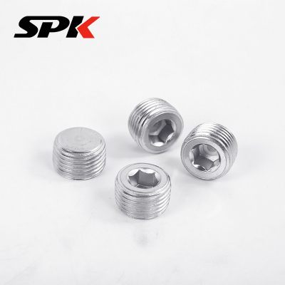 304 Stainless Steel Taper Thread Hexagon Socket Plug (Model 4TN), 1/8