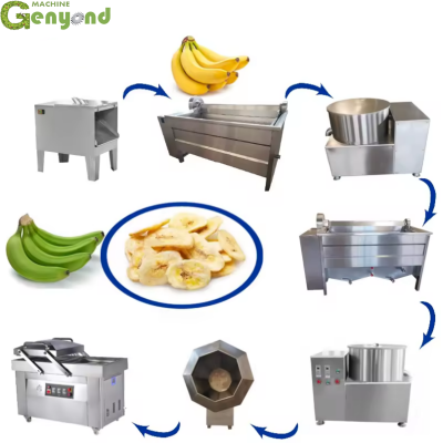 Shanghai Factory Fried Snack Food Fruit Banana Chips Production Line Price