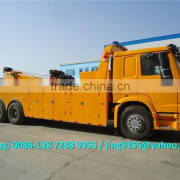 Made in China 60T right hand heavy duty wrecker tow truck with hydraulic cylinder on sale