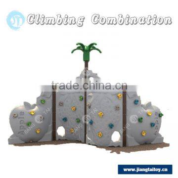 JT-12102B Plastic Kids Outdoor Rock Combination Climbing Walls