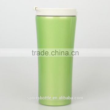 hot sale stainless steal double wall design 400ml double layer travel mug with normal printing