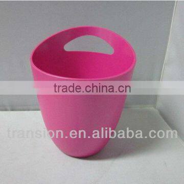 Single handle plastic ice bucket PP ice bucket for red wine