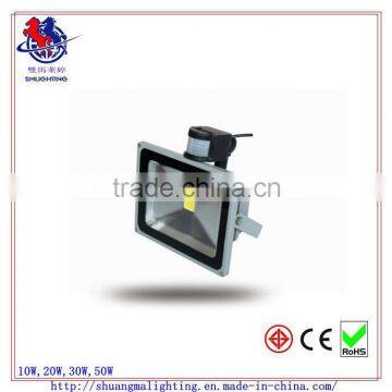 High Luminous Efficacy motion sensor 30W LED Flood Light